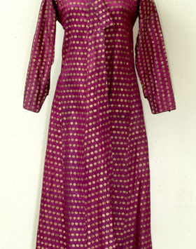 Purple Brocade Robe