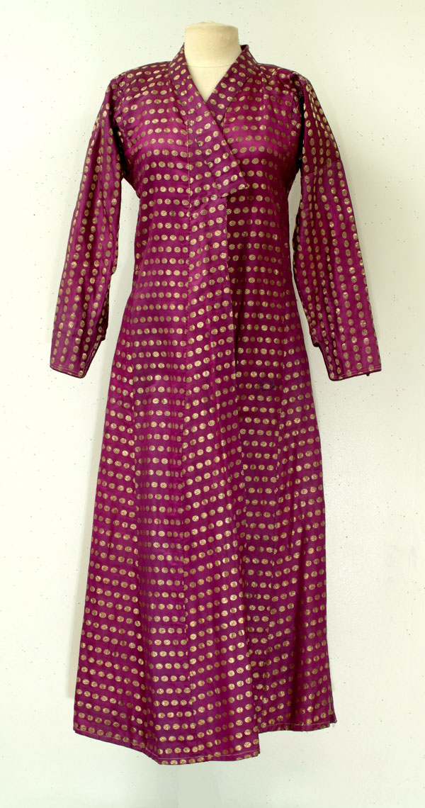 Ottoman Purple Brocade Robe | Sarajo Antique Textiles