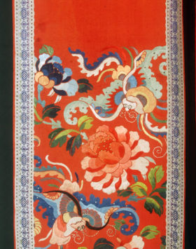 Chinese Embroidered Red Skirt