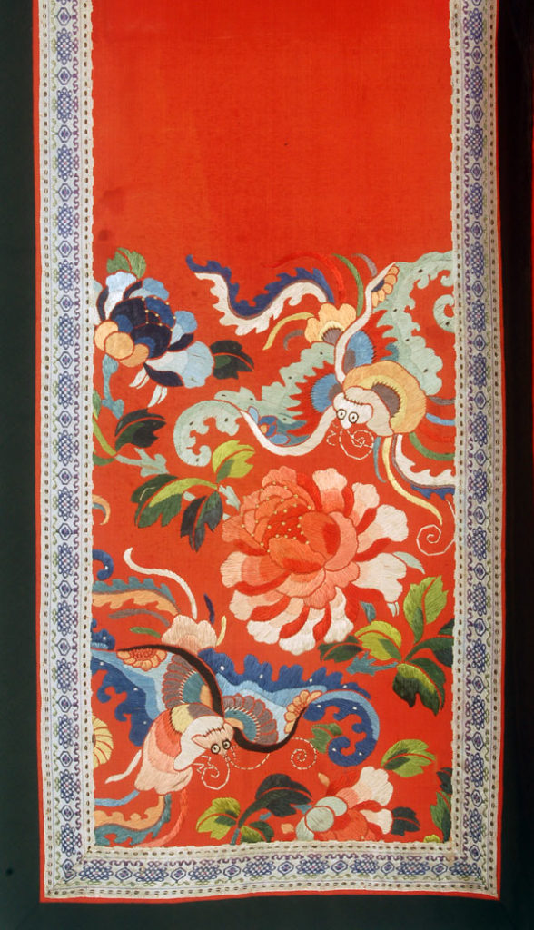 Chinese Embroidered Red Skirt