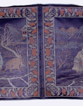 Pair of Pictorial Brocades