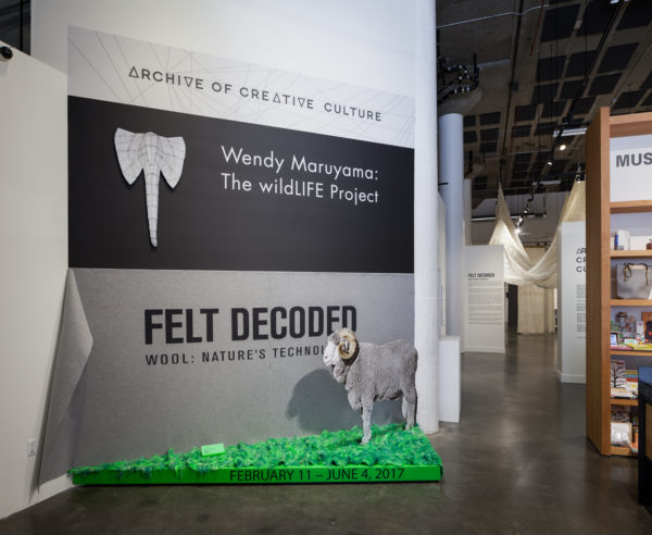 Janice Arnold, Felt Decoded | Wool: Nature's Technology (2017) at the Museum of Craft and Design. Sponsored by The Woolmark Company. Images courtesy of Henrik Kam.