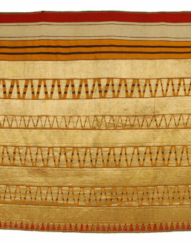 Gold Tapis Sarong with Bamboo Shoot Decoration