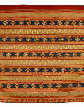 Tapis Sarong with Red Bands