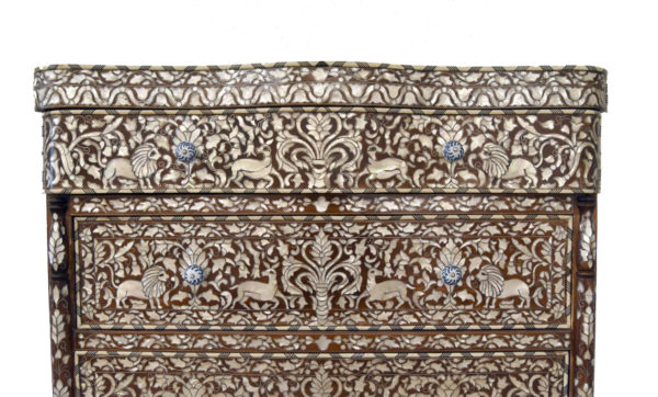 Inlaid Five Drawer Chest