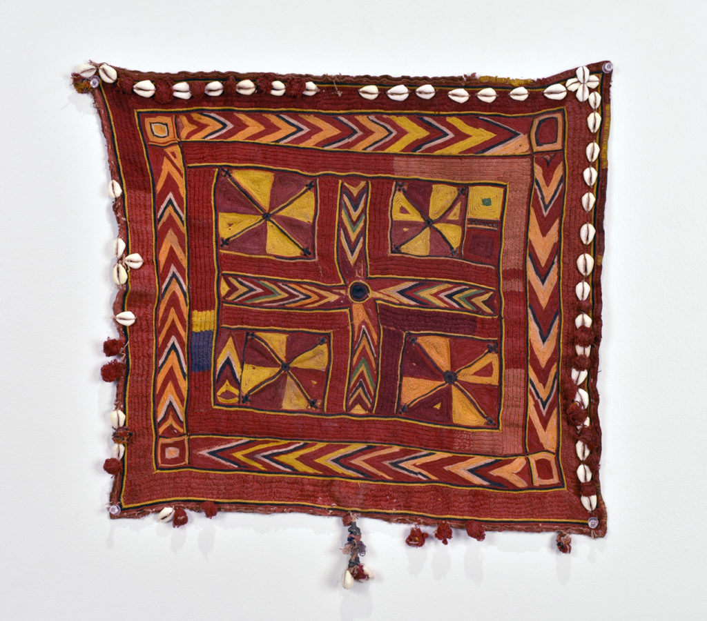 Large Banjara Square with Cowrie Shells