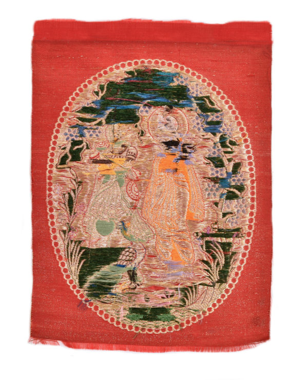 Panel With Krishna And Radha