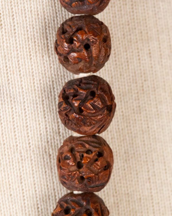 Walnut Bead Macro Detail